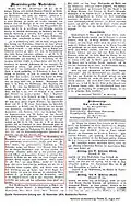 Ausschnitt aus der Parchimchen Zeitung vom 30. November 1854.
