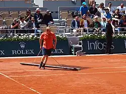 Abziehen des Platzes