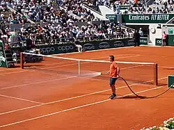 Wässern des Platzes