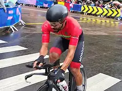 Ed Doghmy im Einzelzeitfahren der Olympischen Spiele 2024