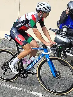 Yulduz Hashimi im olympischen Straßenrennen 2024