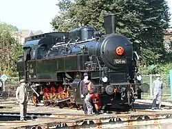 524.1110 im letzten Betriebszustand auf einer Fahrzeugausstellung in Decin 2011