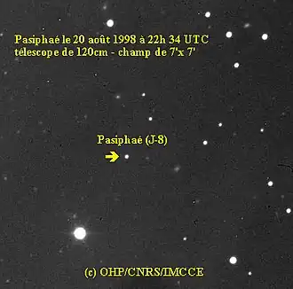 Pasiphae, aufgenommen vom Observatoire de Haute-Provence