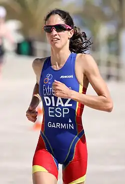 Patricia Díaz beim Europacup-Triathlon in Quarteira, 2011