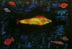 der Goldfisch, 1925, Öl und Aquarell auf Papier auf Karton, Hamburger Kunsthalle, Hamburg