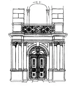 Orangeriestraße 6, Portal (Paul Sültenfuß)