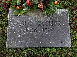 Paul Sacher (1906–1999) Dirigent, Förderer moderner Musik, Mäzen, Grab auf dem Friedhof Hörnli, Riehen, Basel-Stadt