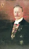 Paul von Roëll (1850–1917), Landrat von Meseritz, begründete die Deutsche Adelsgenossenschaft und das Deutsche Adelsblatt, fürstlich Lippescher Kammerherr
