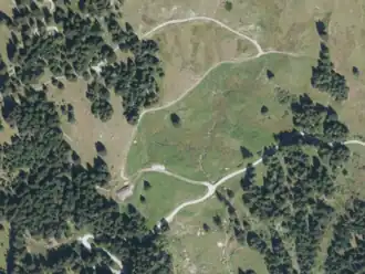 Paulbauernalm aus der Vogelperspektive