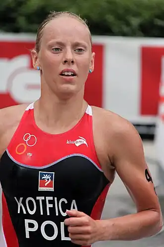 Paulina Kotfica beim Weltmeisterschaftsserien-Triathlon in Kitzbühel, 2010