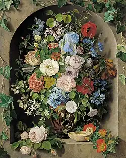 Blumen in einer Nische