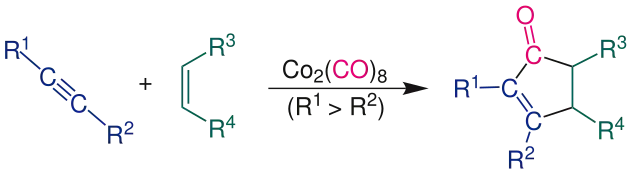 Reaktionsgleichung der Pauson-Khand-Reaktion