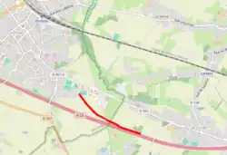 Streckenabschnitt Pavé de Beuvry-la-Forêt à Orchies