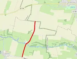 Streckenabschnitt Pavé de Capelle-sur-Écaillon à Ruesnes