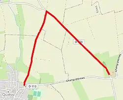 Streckenabschnitt Pavé de Quiévy à Saint-Python