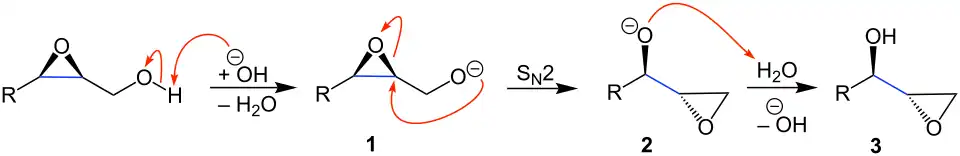 Reaktionsmechanismus der Payne-Umlagerung