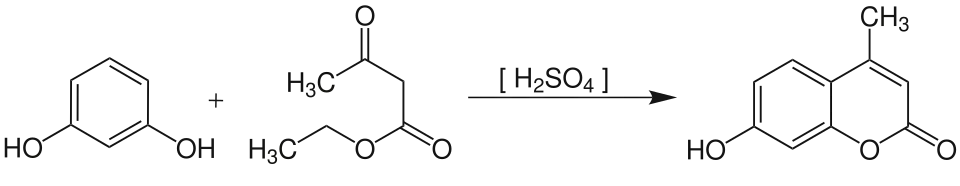Pechmann-Reaktion mit aktivierten Phenolen