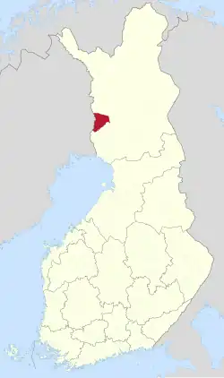 Lage von Pello in Finnland