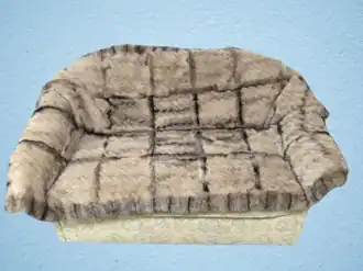 Die fertige, abgefütterte Blackcross Nerzdecke