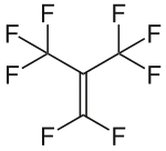 Strukturformel von Perfluorisobuten