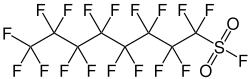 Strukturformel von Perfluoroctansulfonylfluorid