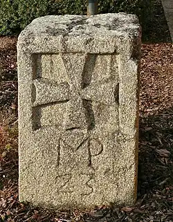 Burgfriedstein MP23 Greinerstraße