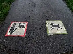 Piktogramm: Ab hier Freilauf