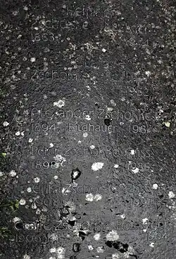 Peter Zschokke-Enss (1898–1986) Anwalt, Politiker, Mäzen. Grab, Friedhof am Hörnli