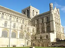 Peterborough Cathedral, Vierungstürme 1155–1175, 14.&nbsp;Jh. (hölzern), 1884