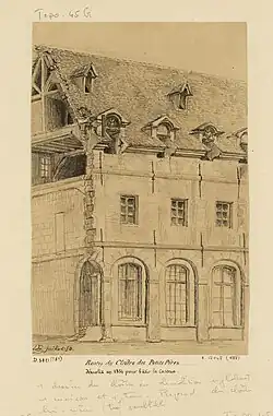 Reste des Couvent des Petits Pères, der 1854 abgerissen wurde, um die Kaserne zu bauen.