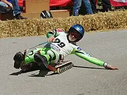 Petra Dragičevič im zweiten Wettbewerb des Austrian Rollenrodelcups 2010