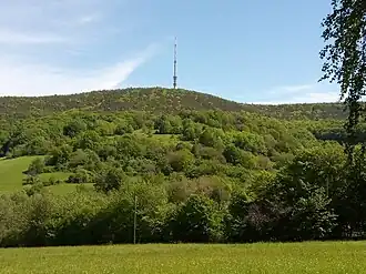 Der Pfaffenberg von der Altmannshöhe in Soden gesehen