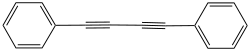 Strukturformel von 1,4-Diphenylbutadiin