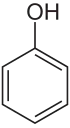 Strukturformeln von Phenol
