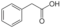 Strukturformel von Phenylessigsäure