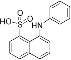 Strukturformel von 8-Anilinonaphthalin-1-sulfonsäure