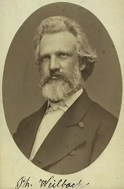 Darstellung des Begründers des Weilbachs Kunstlexikon ab Schulterblatt von vorn in schwarzweiß.