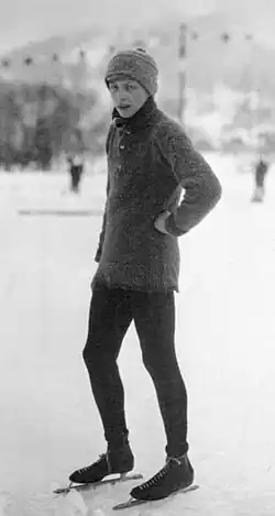 Der Eishockeyspieler und Eisschnellläufer Philippe Van Volckxsom