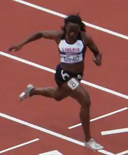 Phobay Kutu-Akoi – ausgeschieden als Fünfte in 11,61&nbsp;s