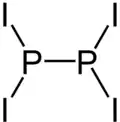 Struktur von Phosphor(II)-iodid