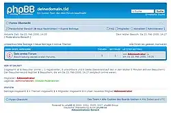 Screenshot von phpBB 3.0