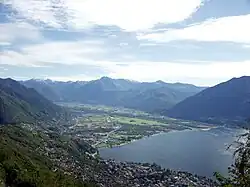 Ticino-Mündung in den Lago Maggiore