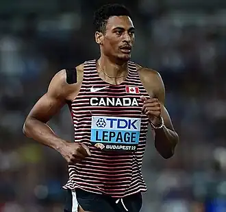 Pierce LePage bei den Weltmeisterschaften 2023 in Budapest