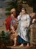 Abraham verstößt Hagar und Ismael im Kunstmuseum M – Museum Leuven in Löwen (1792)