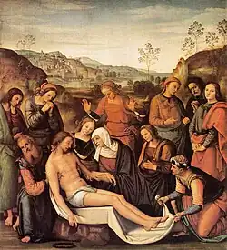 Perugino, Beweinung Christi, 1495, Palazzo Pitti (Florenz)