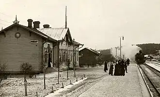 Bahnhof Piikkiö um 1920