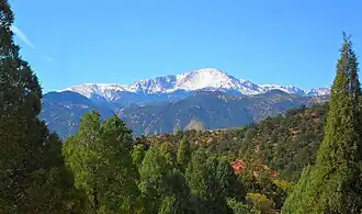 Pikes Peak von Osten