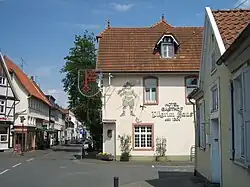 Das Pilgrimhaus am Jakobitor, Blick in die Altstadt von Westen