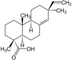 Strukturformel von Pimarsäure