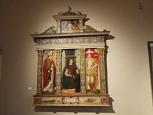 Triptychon von San Lazzaro, 1576, Musei civici di Pavia.